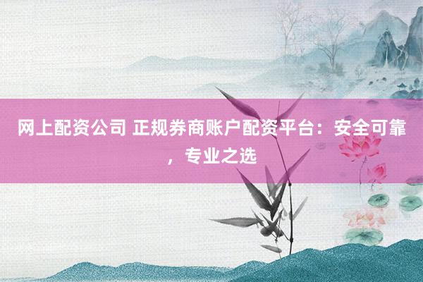网上配资公司 正规券商账户配资平台：安全可靠，专业之选