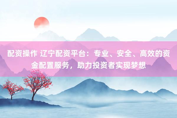 配资操作 辽宁配资平台:专业、安全、高效的资金配置服务,助力投资者实现梦想