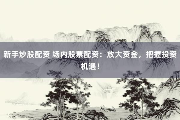 新手炒股配资 场内股票配资：放大资金，把握投资机遇！